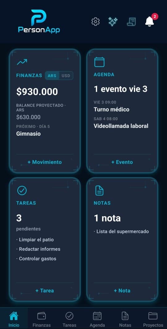 PersonApp en acción